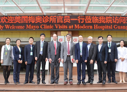 Delegation of Mayo Clinic Visited Modern Cancer Hospital Guangzhou