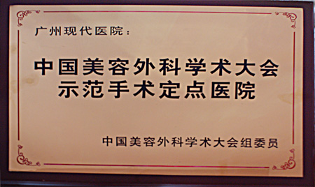 中国美容外科学术大会示范手术定点医院