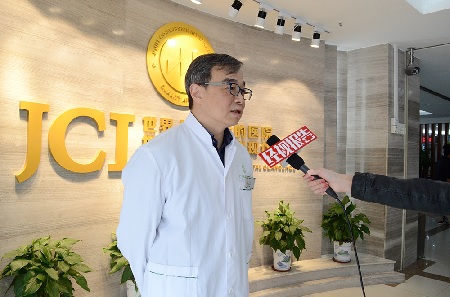 广州现代医院陈兵副院长就H7N9预防接受电视台采访